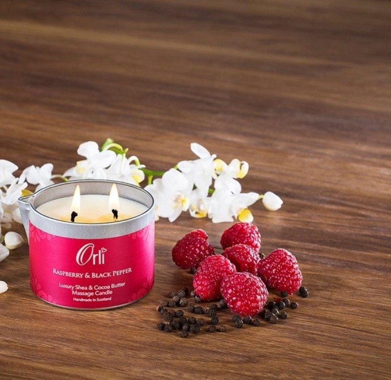 Raspberry & Black Pepper Massage Candle