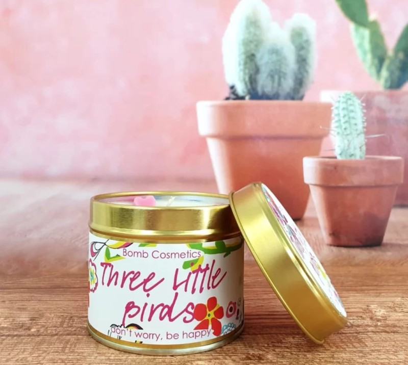 Three Little Birds Tinned Candle