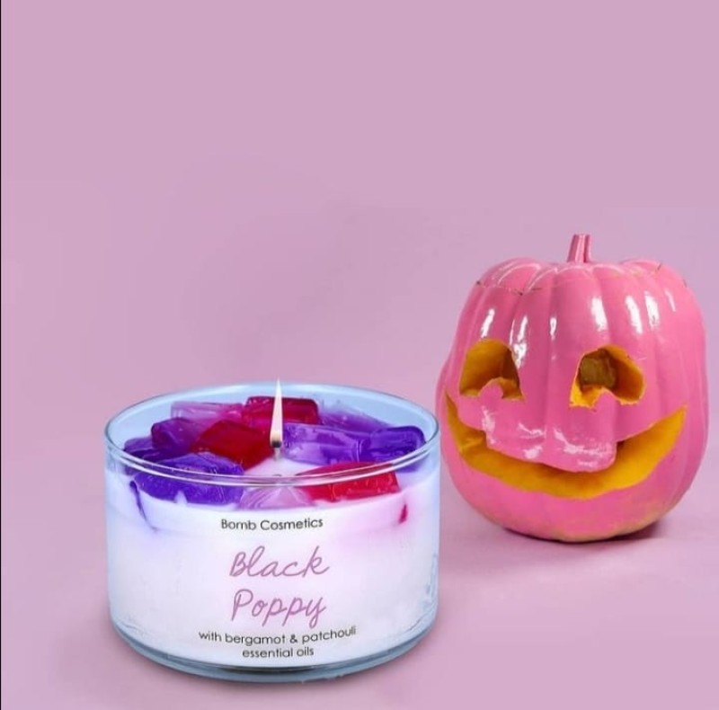 Black Poppy Jelly Candle