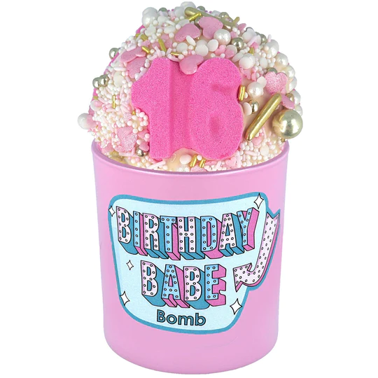 Birthday Babe Glow Up Bath Bomb & Candle Duo