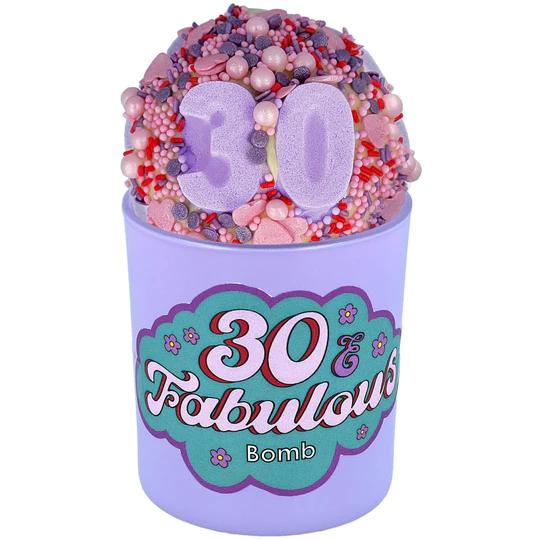 30 & Fabulous Glow Up Bath Bomb & Candle Duo