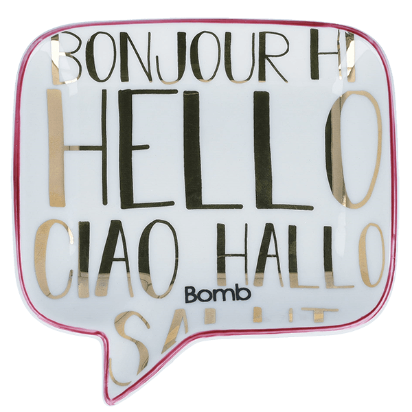 Hello, Ciao, Bonjour Soap Dish